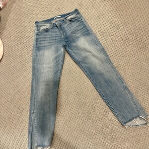 7 For All Mankind Blue Straight Leg Jeans